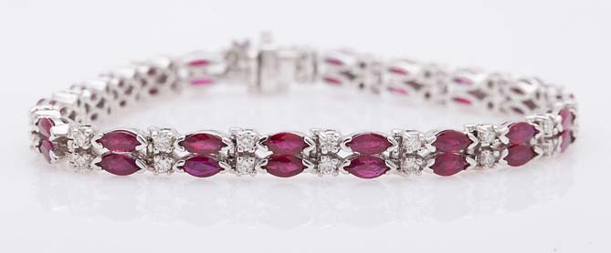 Diamond Gemstone Bracelet (CWDGB332)