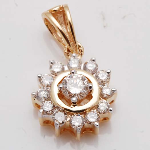 Diamond Gold Pendant (CWDP218)