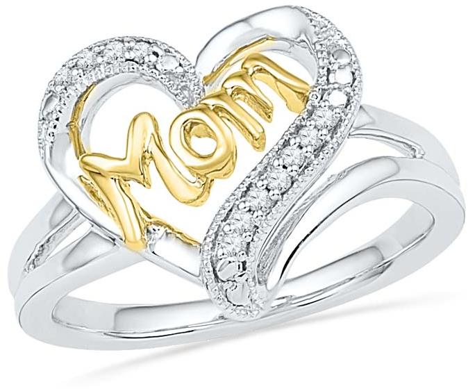 Diamond Heart Shaped Ring (CWHGR0001)