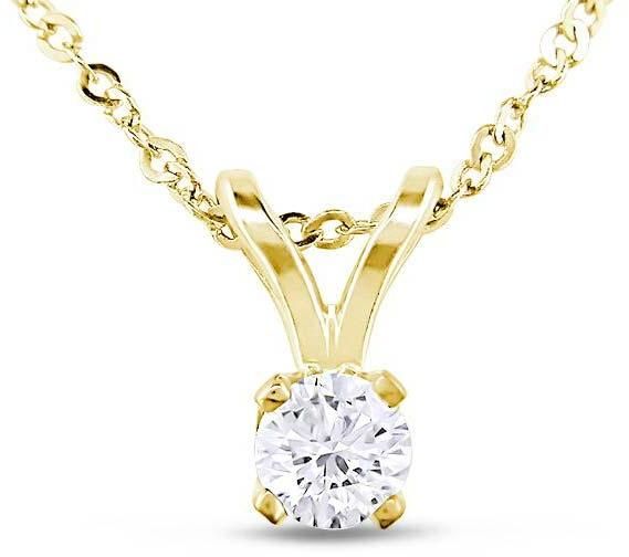 Diamond Solitaire Pendant (CWDSP222)