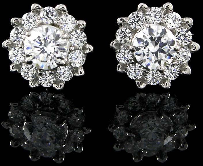 Polished Ladies Diamond Stud (CWDSE212), Occasion : Anniversary, Engagement, Party, Wedding