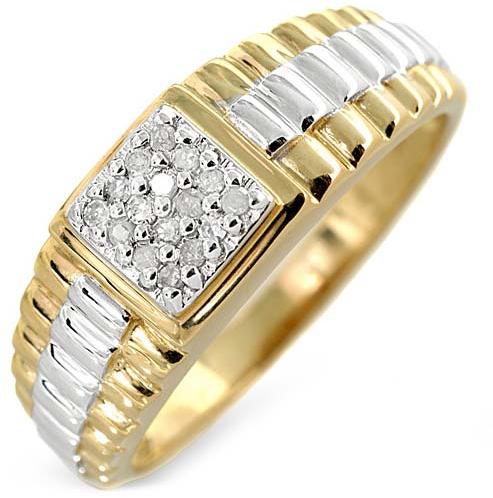 Polished Mens Diamond Ring (CWDMGR001), Occasion : Part Wear, Party Wear, Wedding Wear