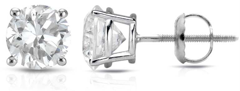 Polished Mens Diamond Stud (CWDMSG001), Occasion : Anniversary, Engagement, Party, Wedding