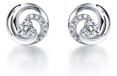 Silver CZ Earring (CWCZE265), Main Stone : Cubic Zircon