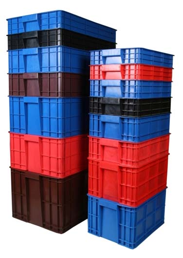 Plastic Crates and Bins for Storage