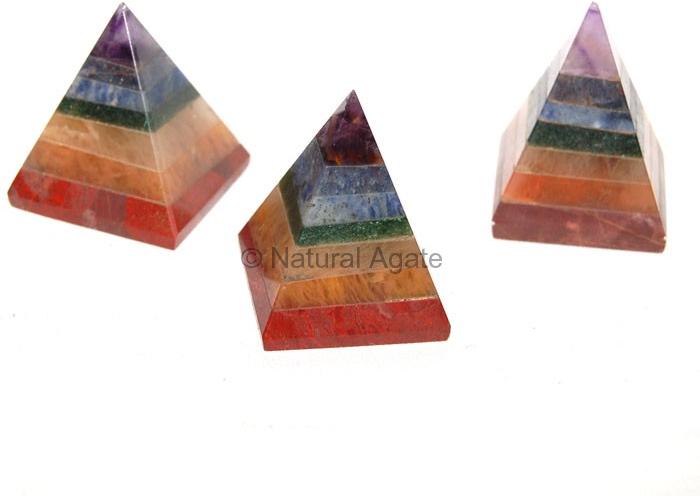 Seven Chakra Pyramids