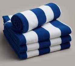 Stripped 400-500 gms/pc Cotton Terry Towels, for Hotel, Bath, Width : 25-30 Inches