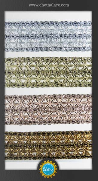 Cotton 43 Fancy Laces, for Fabric Use, Length : 12inch, 18inch, 24inch, 48inch