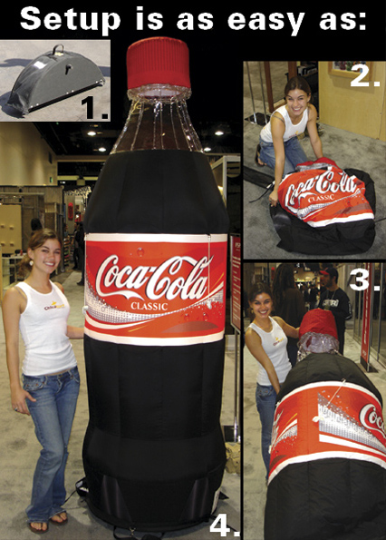 8' Inflatable Coke Bottle