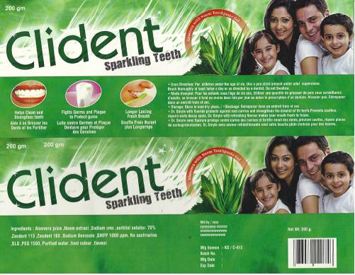 Fluoride Toothpaste Gel