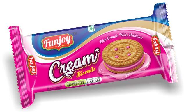 Funjoy crispy Cream Biscuits, Shelf Life : 3 months