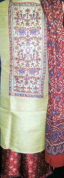 Kutchi Hand Work Dress Material