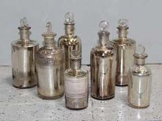 Antique Mercury Apothecary Bottles