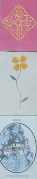 Bhutanese Handmade Desho Post Card