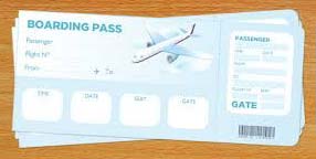 Printed Boarding Pass