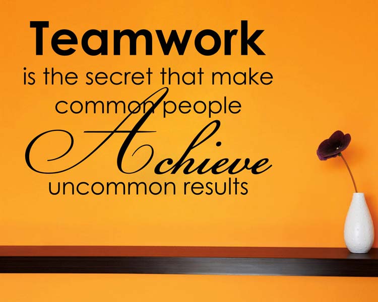 Teamwork And Achievement Wall Decal