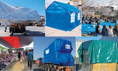 Multi Layer Cross Laminated Tarpaulin, for Building, Garden, Roof, Tent, Vehicle, Size : Multisizes
