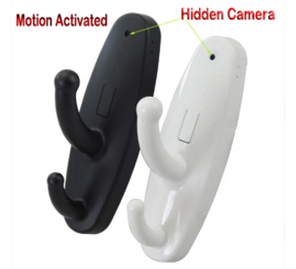 Motion-Activated Cothes Hook HD DVR Hidden Camera