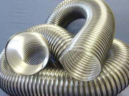 Polished PVC Flexible Ducts, for Domestic Use, Hotel Use, Industrial Use, Restaurant Use, Length : 0-50cm