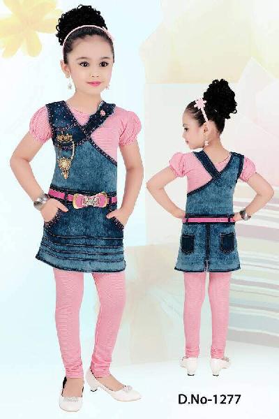 denim middy with legging and inner
