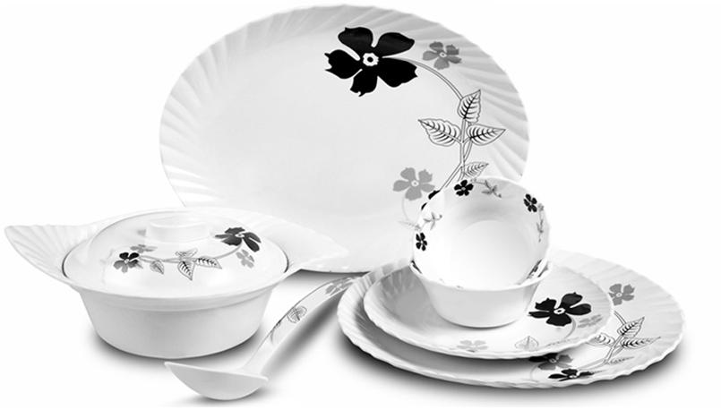 35 Pcs. Dinner Set - Round Shape -opal