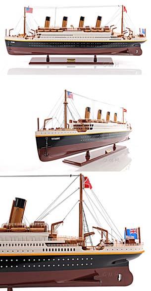 Old Modern Handicrafts X-Large Titanic Painted Model Boat