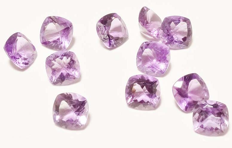 Square Amethyst Gemstones