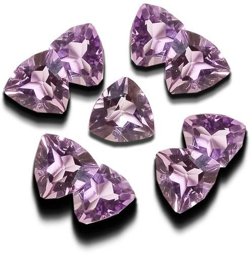 Trillion Amethyst Gemstones