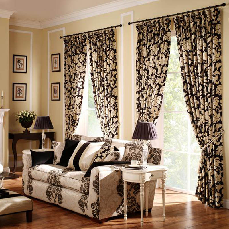 Black and White Combo Curtain
