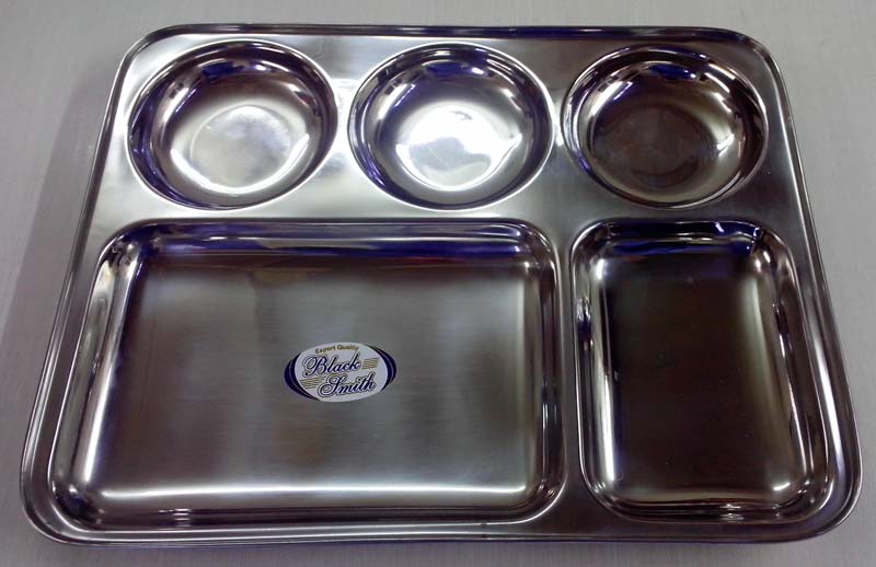 Five Division Round Bowls Trays