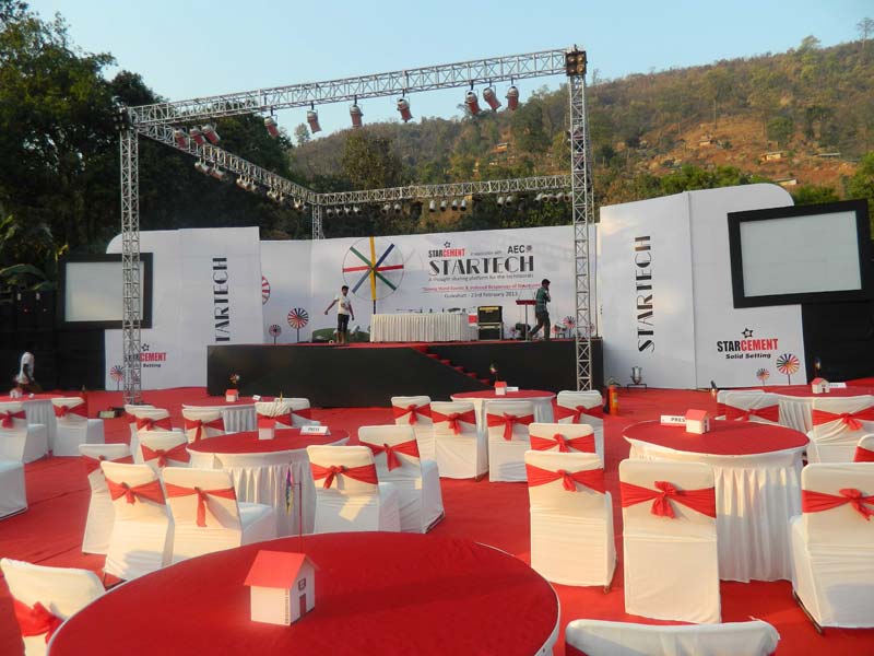 Corporate stage designing service