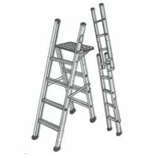 ALUMINIUM Stool Cum Straight Folding Ladder