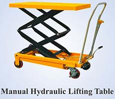 Manual Hydraulic Lifting Table