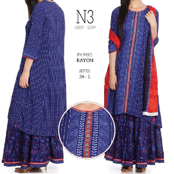 Ladies Rayon Kurtis