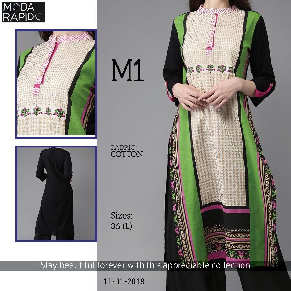 M1 Cotton Ladies Kurtis