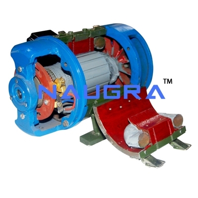 Sectional Front View Of DC Motor