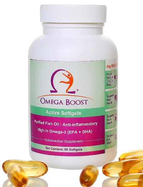 OMEGA BOOST ACTIVE SOFTGEL, Color : YELLOW