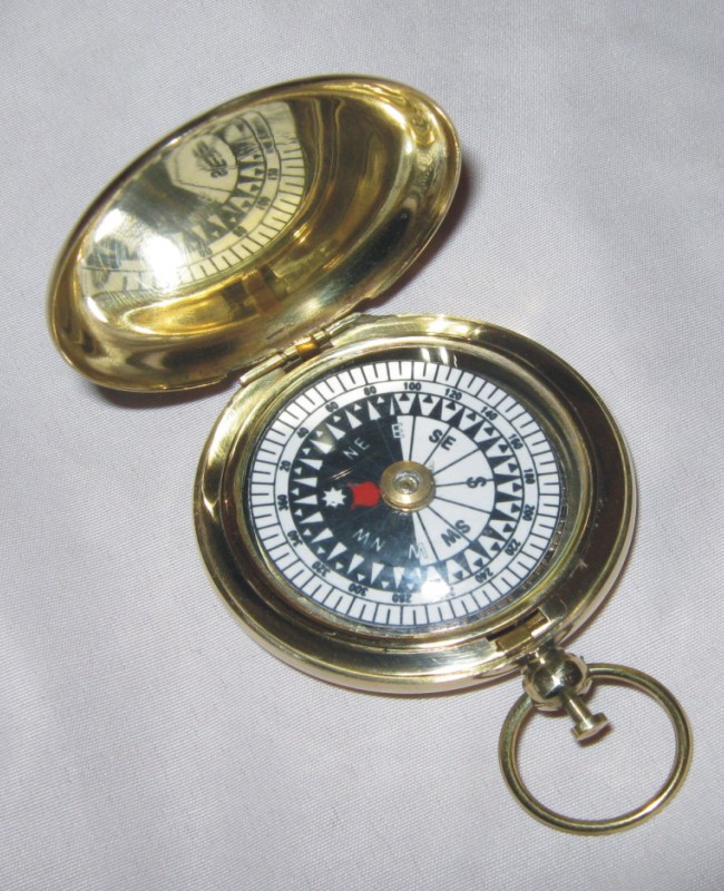 Push Button Nickle Compass