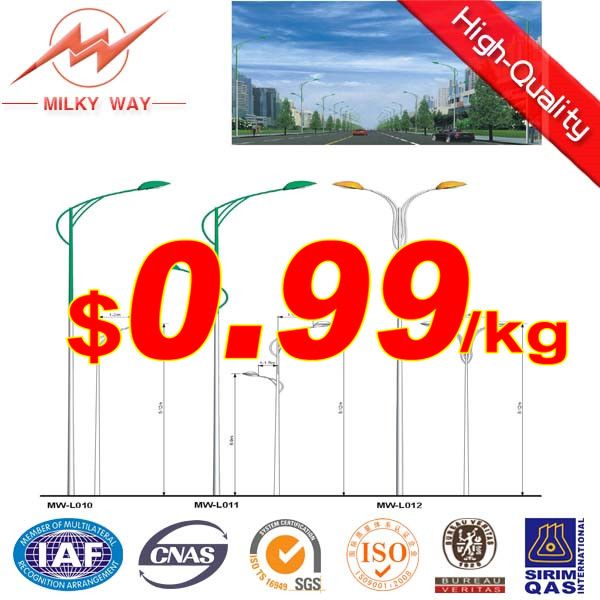 Hot Dip Galvanized Steel Light Pole