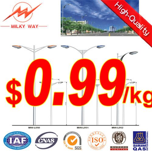 Steel Street Lamp Post