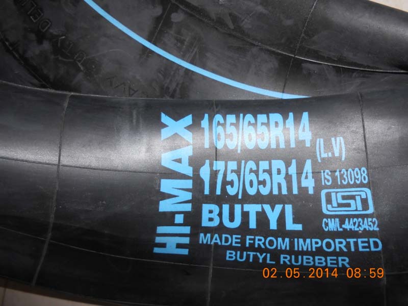 Butyl Tubes 175 65 R 14, for Automotive Use, Tyre Use, INDUSTRIAL, AGRICULTURAL USE, Width : 100-150mm