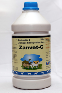 Oxyclozanide 3% and Levamisole Hydrochloride 1.5% Suspension