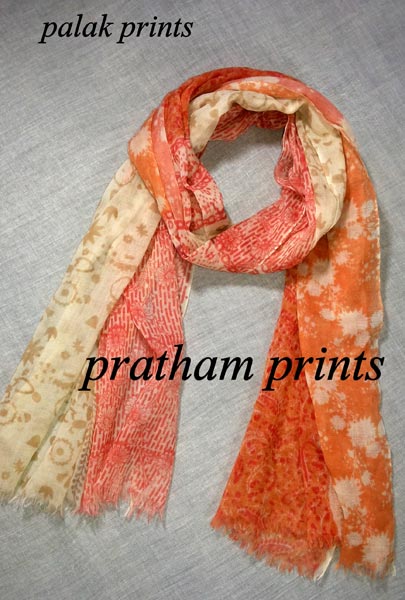 Block Printed Scarves