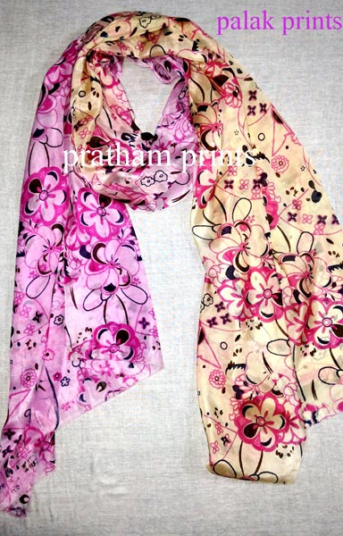 Silk Tabby Printed Scarves