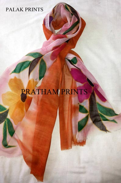 Wool Hand Painted Stoles