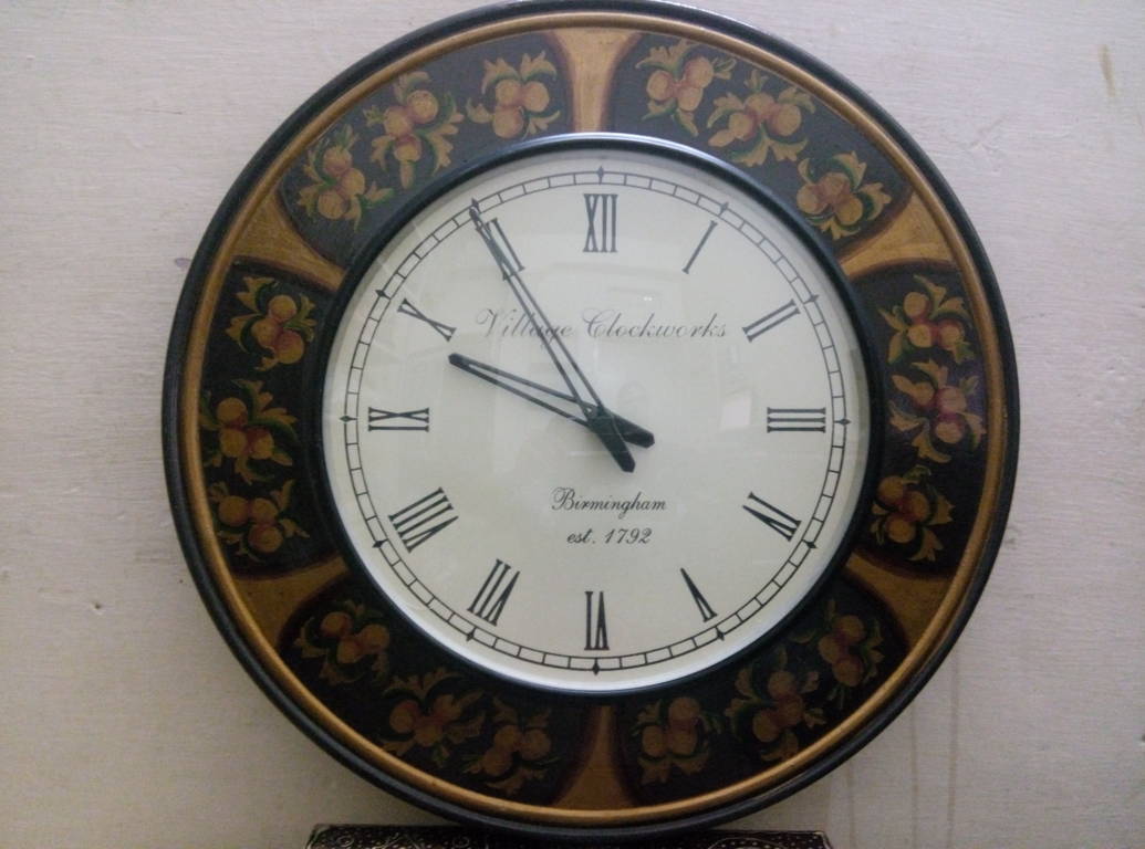Wooden Framed Wall Clock