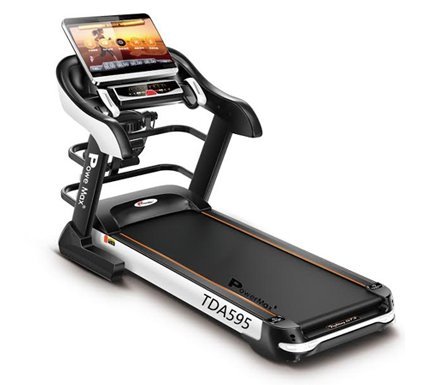 Powermax Fitness Multifunction Motorized Treadmill, Color : Black