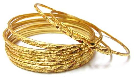 Gold Plated Bangles (BNGP12ST)