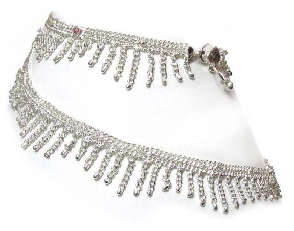 Silver Plated Arya Anklet