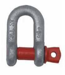 Carbon Steel D Shackle, Size : 3/8 to 7/8 inch